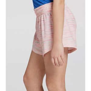 DSG girls stride shorts size L color rosy willow spacedye NWT